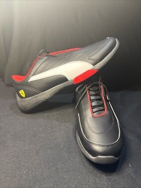 PUMA Ferrari SF Kart Cat III 306219-02 Mens 9 Black Red Racing Shoes NEW